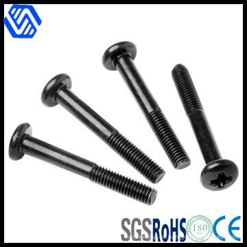 Schwarze Pan Head Half Threaded Schraube